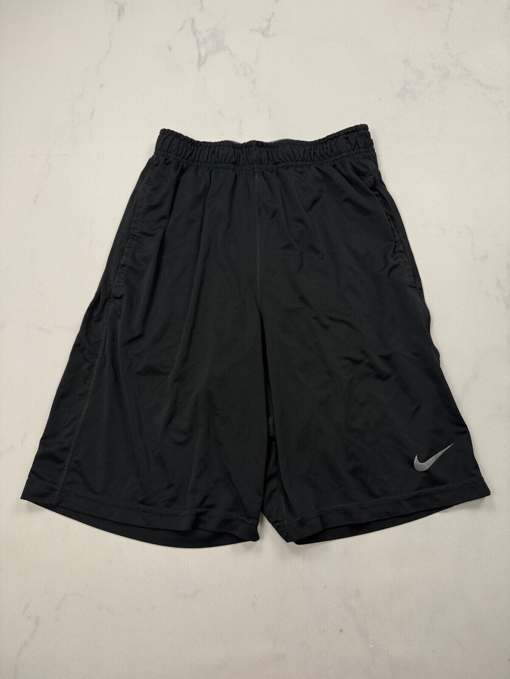 Nike Dri-Fit Athletic Shorts Black Contemporary Relaxed Cut - Mens S